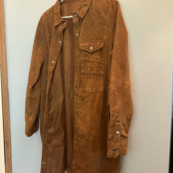 Long leather Coat - Picture 3 of 4